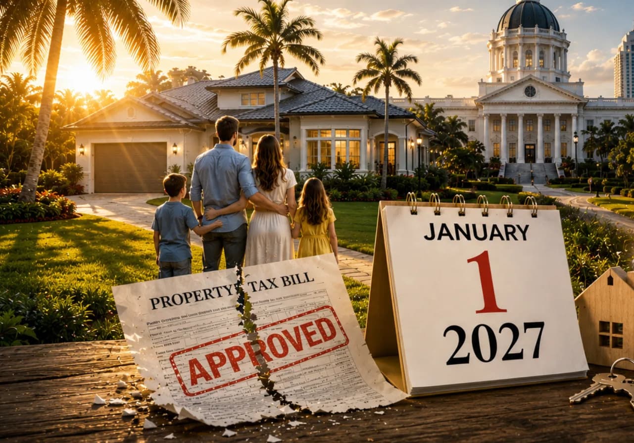 Medida de Imposto sobre Propriedade na Flórida em 2026 Tem Prazo Crítico para Compradores em Janeiro de 2027