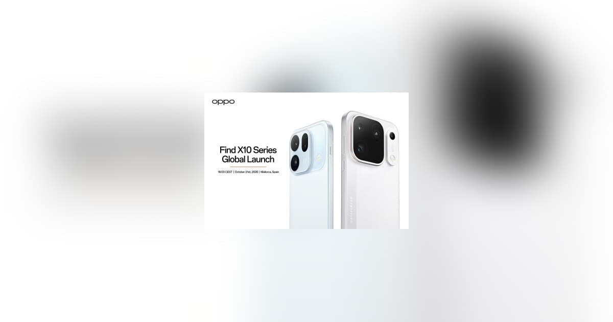 OPPO vai revelar a série Find X10 globalmente em 21 de outubro com imagem apoiada pela Hasselblad