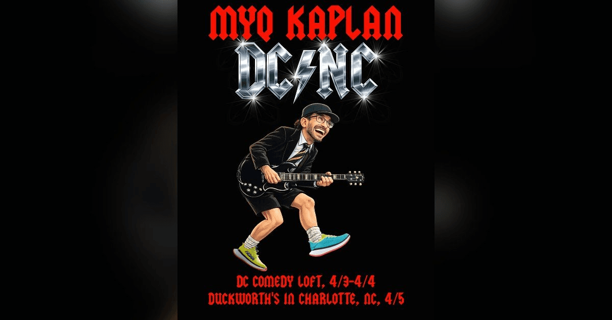 Comediante Myq Kaplan anuncia datas de stand-up em Washington DC e Charlotte em abril
