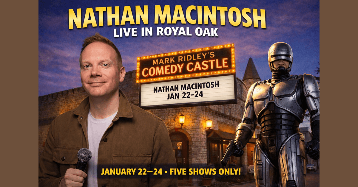 Nathan Macintosh Retorna ao Mark Ridley's Comedy Castle para Temporada de Fim de Semana Esgotada