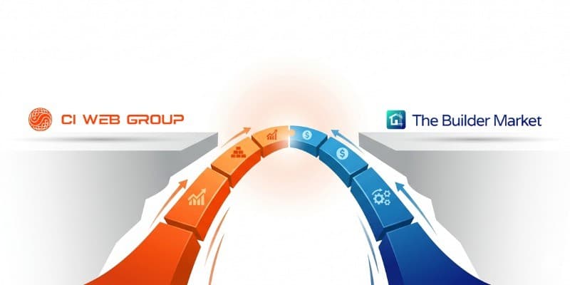 The Builder Market faz parceria com CI Web Group para oferecer treinamento de marketing digital para empreiteiros