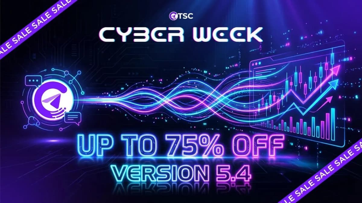 Telegram Signal Copier Lança Promoção da Cyber Week com Versão 5.4 Aprimorada para Trading Automatizado