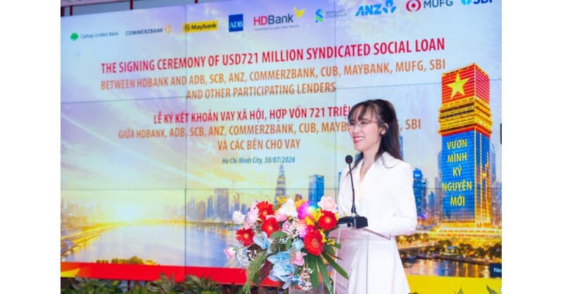 HDBank obtém empréstimo social sindicalizado internacional recorde de US$ 721 milhões no Vietnã
