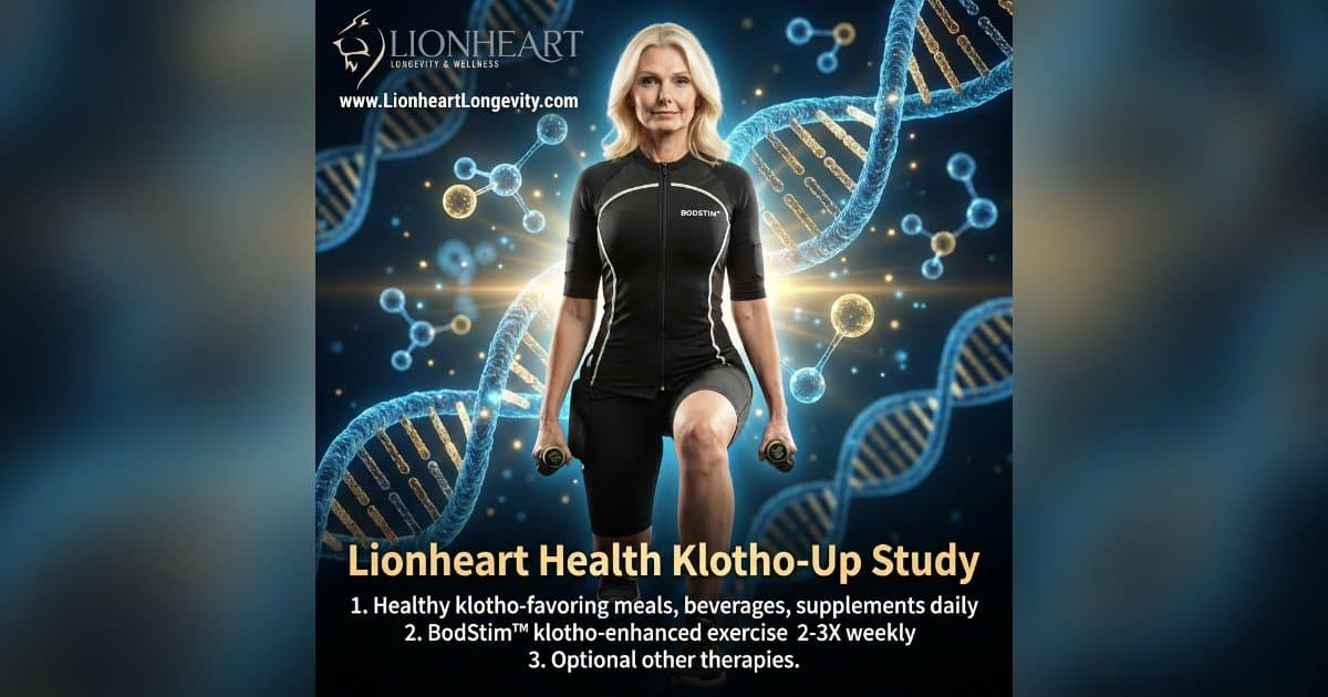Lionheart Health Lança Estudo Klotho-Up para Avaliar Impacto de Programa Estruturado de Bem-Estar em Marcadores de Envelhecimento