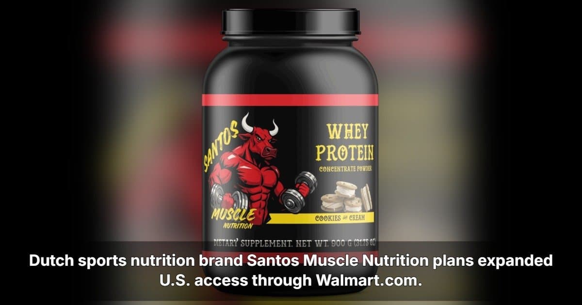 Santos Muscle Nutrition Anuncia Expansão nos EUA Através de Lançamento no Walmart.com