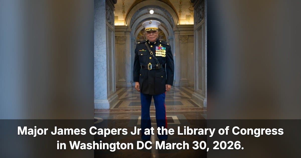 Major James Capers Jr., Designado à Medalha de Honra, Induz História Oral no Projeto de História dos Veteranos da Biblioteca do Congresso
