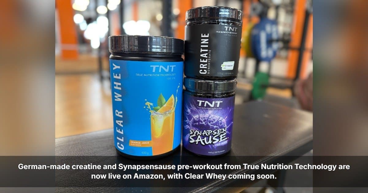 Marca Alemã de Nutrição Esportiva TNT Expande para o Mercado Americano Através do Lançamento na Amazon