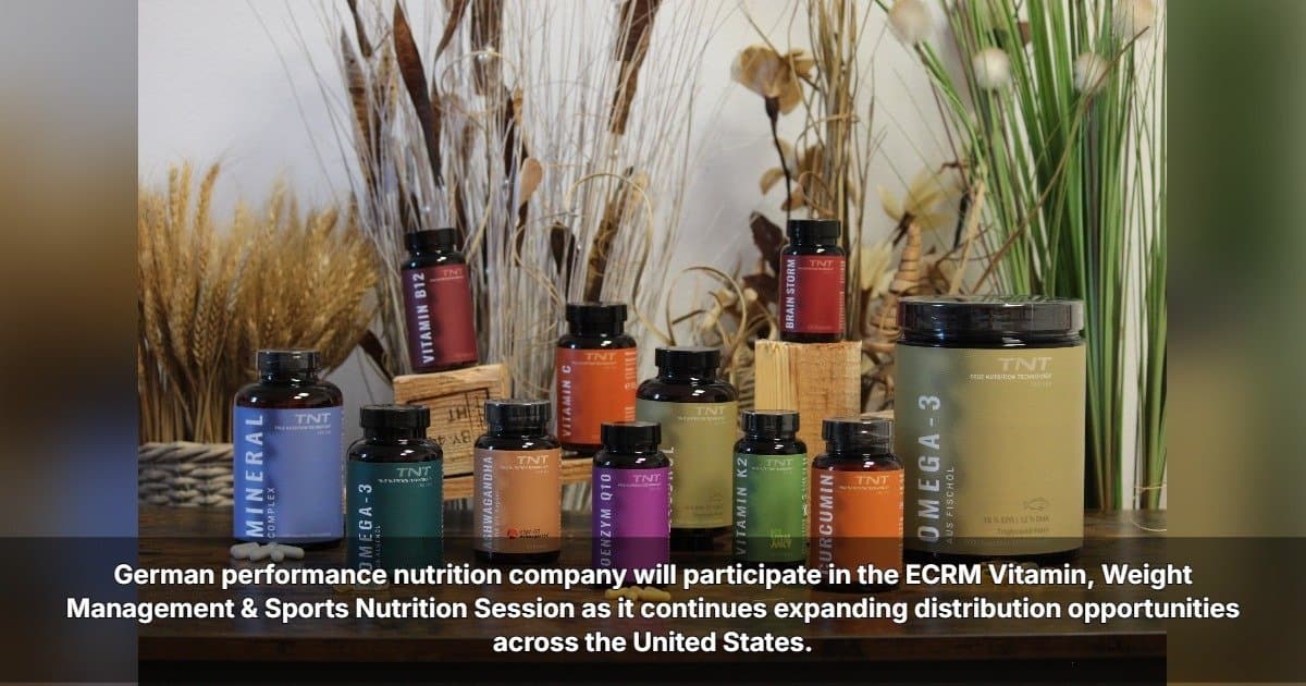 Marca Alemã de Nutrição Esportiva TNT Busca Expansão no Varejo dos EUA na Sessão da ECRM