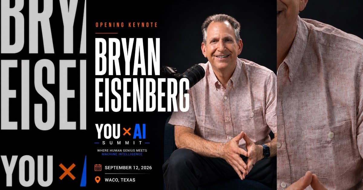 Bryan Eisenberg será o palestrante principal do YOU x AI Summit, destacando a Conexão Humana na Era da IA