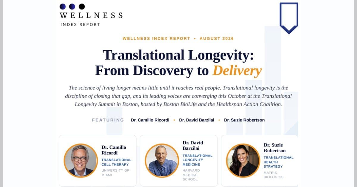 Longevidade Translacional Assume o Centro das Atenções no Relatório do Índice de Bem-Estar de Agosto