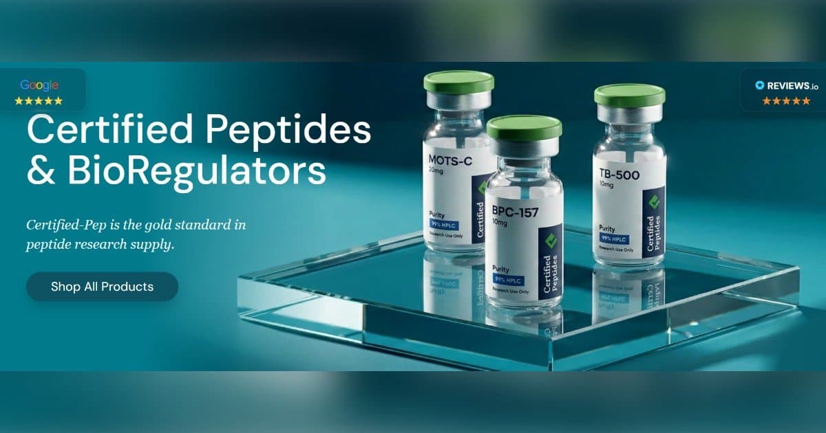 Certified-PEP Enfatiza Fabricação nos EUA e Testes Independentes para Peptídeos de Pesquisa