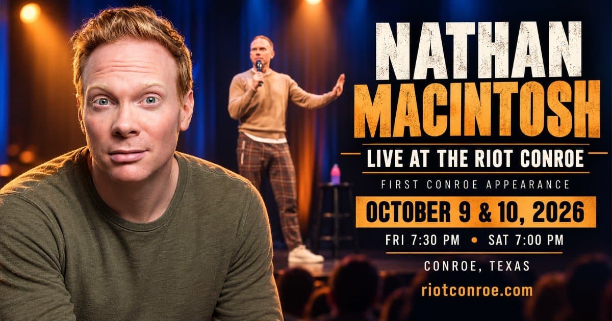 Nathan Macintosh fará sua estreia no Texas no The Riot Conroe