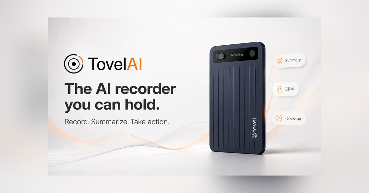 Tovel AI apresenta gravador de conversas que prioriza a aprovação humana em vez de agentes autônomos