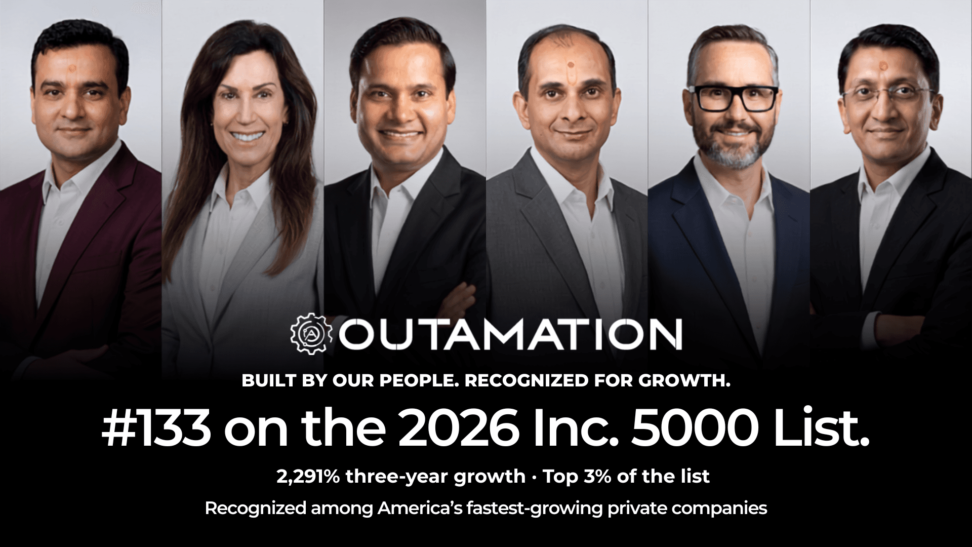 Outamation estreia na Inc. 5000 de 2026 em 133º lugar, entre as empresas privadas de crescimento mais rápido dos EUA