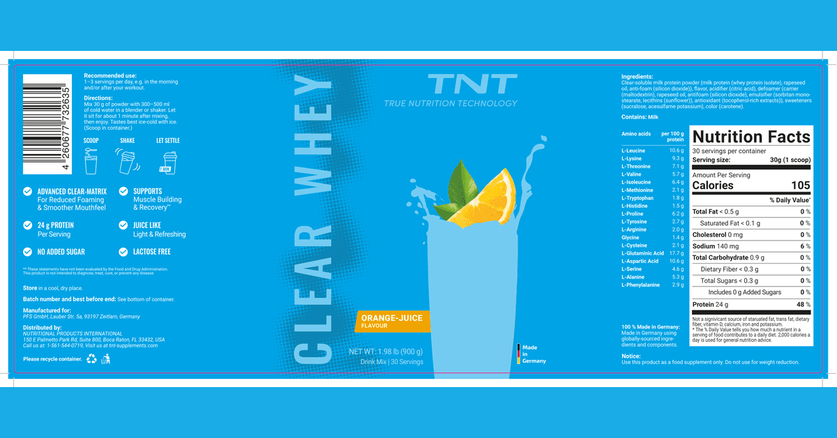TNT Destaca CLEAR WHEY como Alternativa Proteica Leve para Expansão no Mercado dos EUA
