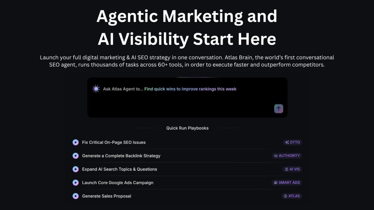 Search Atlas Lança Atlas Agent com Métricas de Domain Power e LLM Visibility