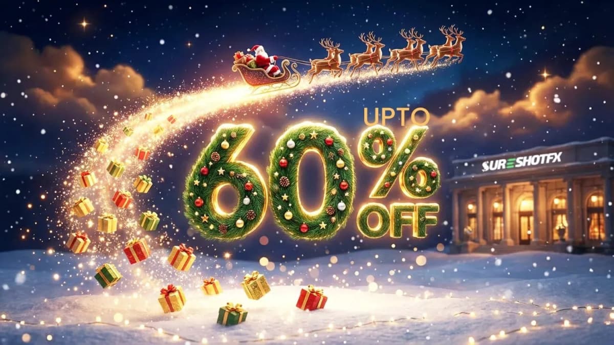 SureShotFX Lança Ofertas de Natal 2025 com Descontos de Até 60% em Sinais Premium