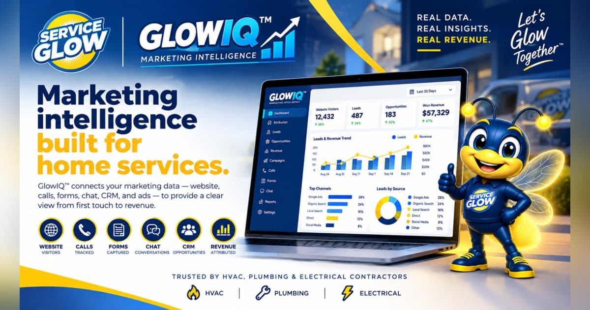 Service Glow lança GlowIQ para conectar gastos de marketing e receita fechada para serviços residenciais
