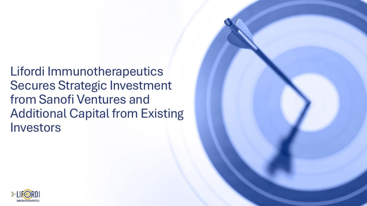Lifordi Immunotherapeutics Garante Investimento de US$ 112 Milhões para Avançar Tratamento de Doenças Autoimunes
