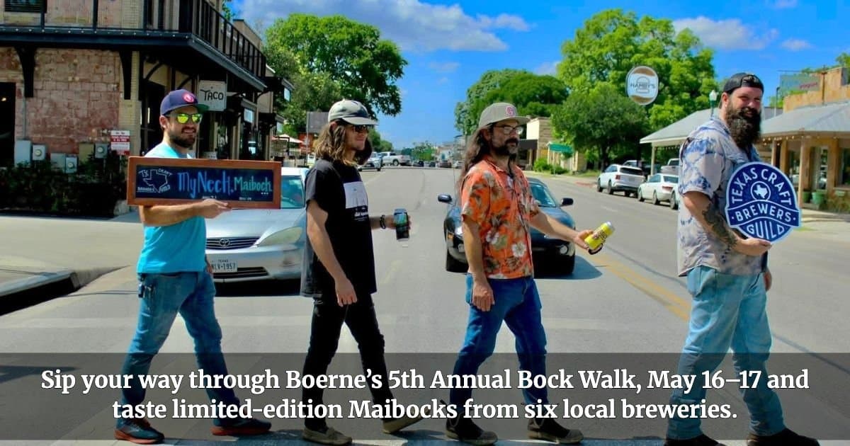 Boerne celebra a Semana da Cerveja Artesanal Americana com a 5ª Caminhada Anual do Bock, destacando cervejarias locais e impacto comunitário