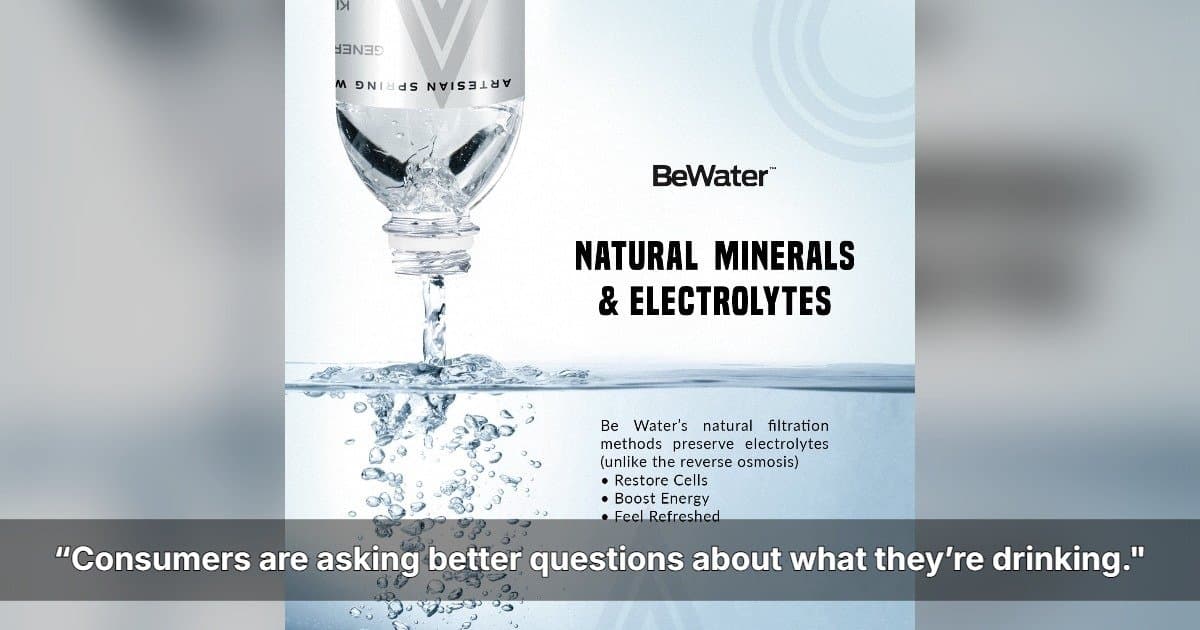 Be Water se Posiciona como Alternativa Natural e Durável em Meio a Preocupações com Microplásticos em Água Engarrafada