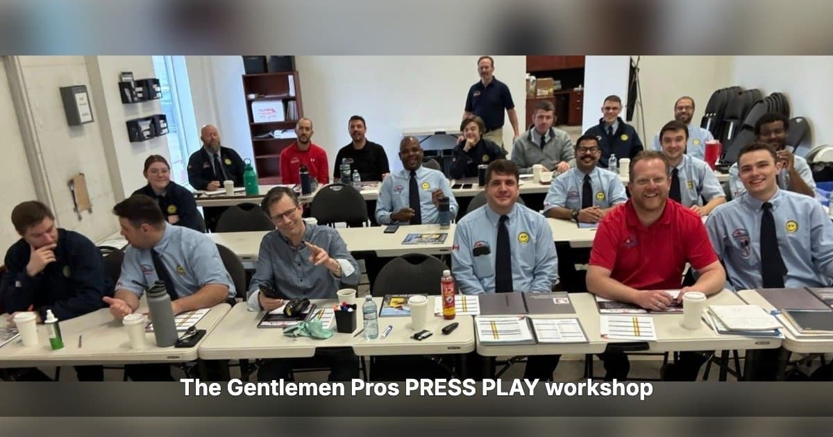 Excelência em Serviço Apresenta Plataforma PRESS PLAY por Meio de Engajamento de Treinamento com The Gentlemen Pros no Canadá