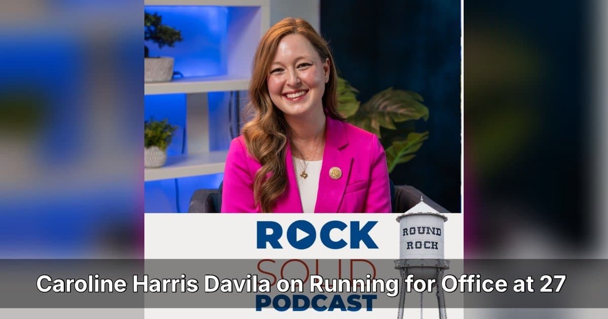 Deputada estadual do Texas, Caroline Harris Davila, fala sobre superar o medo e servir Round Rock