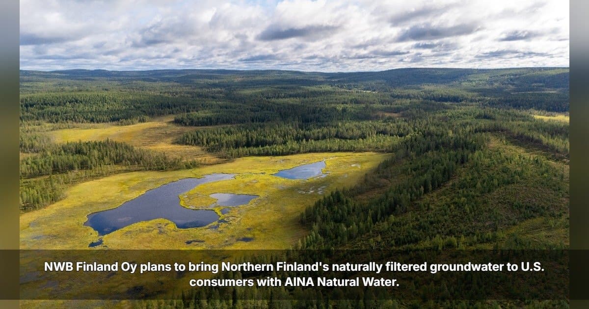 NWB Finland Oy vai apresentar AINA Natural Water ao mercado dos EUA com embalagem sustentável