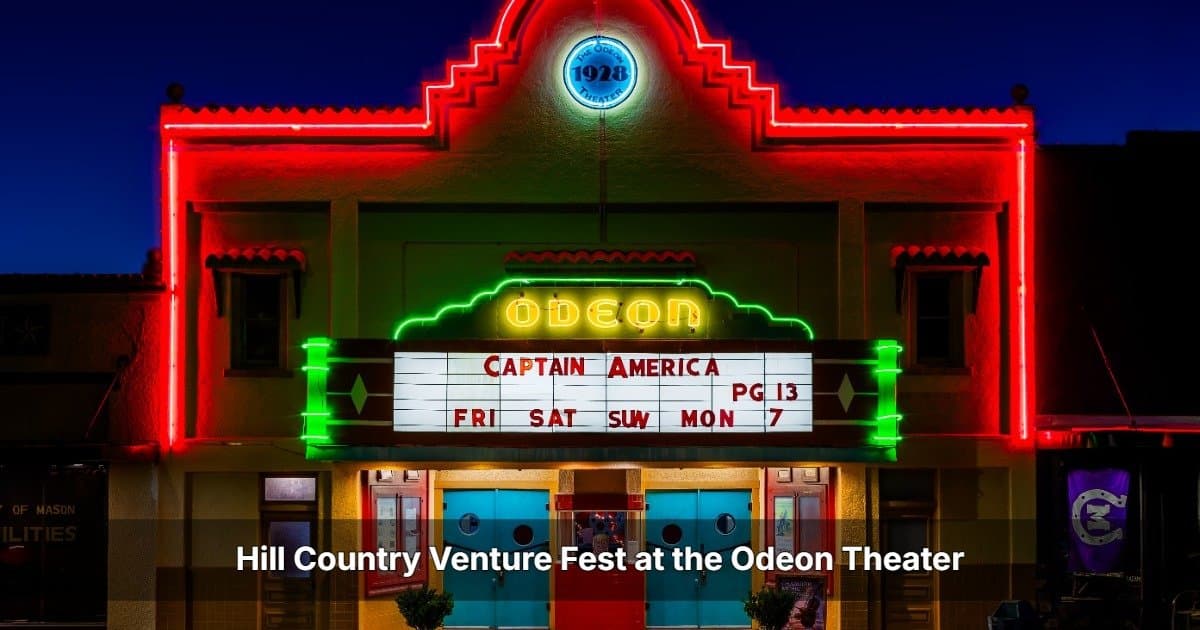 Hill Country Venture Fest realiza noite de pitches de estudantes no histórico Odeon Theater