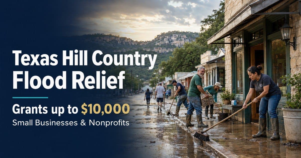 LiftFund Lança Programa de Subsídios de US$ 10.000 para Pequenas Empresas do Texas Hill Country Atingidas pelas Enchentes de Julho de 2026