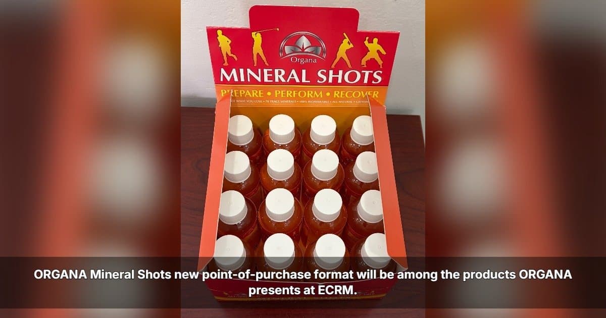 ORGANA International se prepara para apresentar novos Mineral Shots na sessão da ECRM