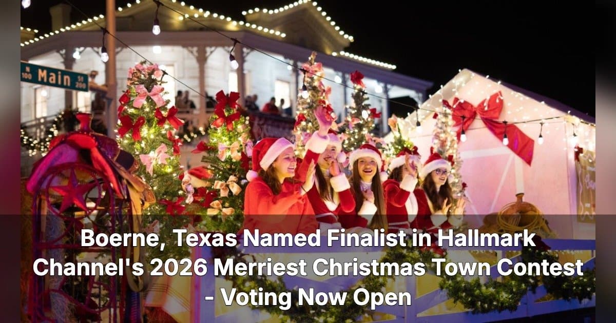 Boerne é finalista no concurso Merriest Christmas Town do Hallmark Channel