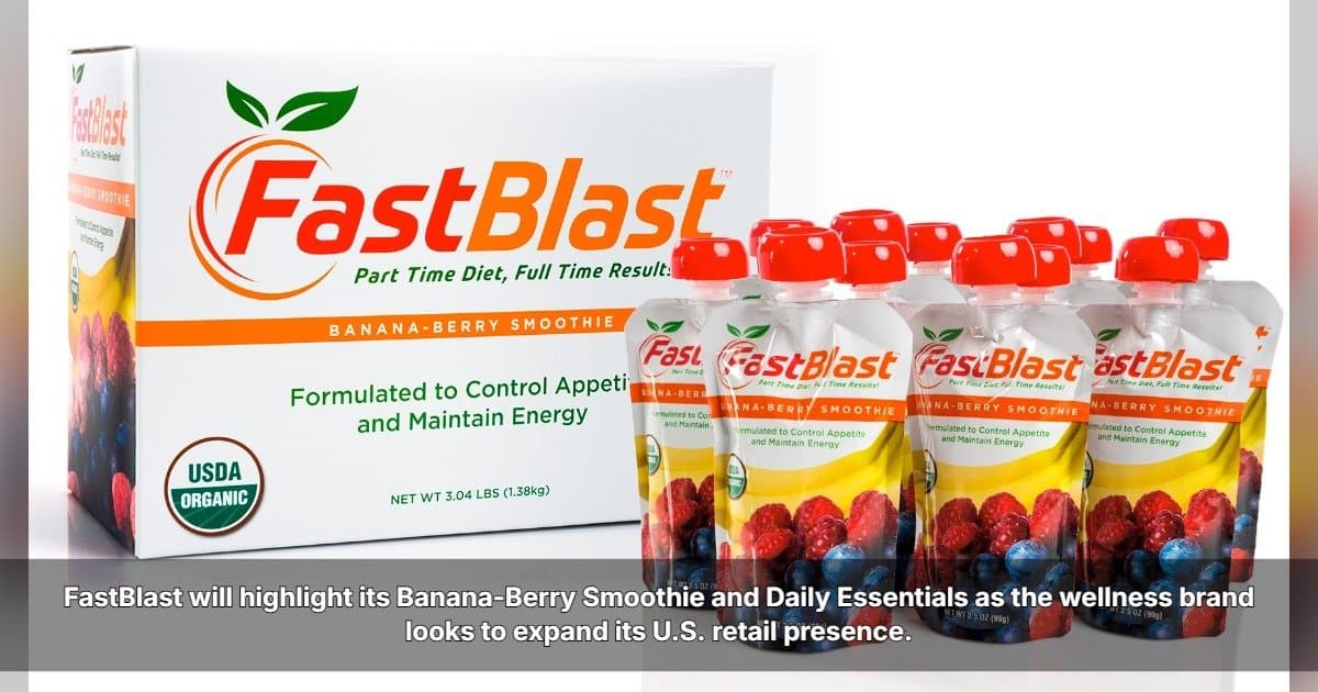 FastBlast Apresentará Produtos de Nutrição de Alimentos Integrais na ECRM