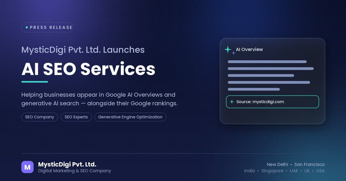 MysticDigi Lança Prática de SEO com IA para Otimizar Resultados de Pesquisa Generativa