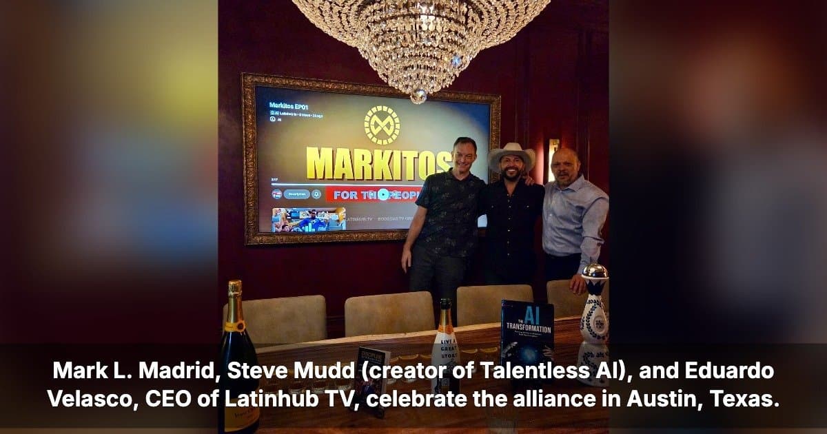Mark L. Madrid faz parceria com a Latinhub TV para lançar 'Markitos' com IA