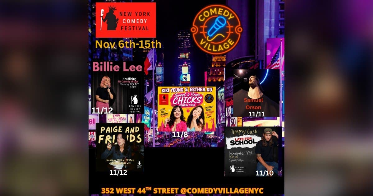Comedy Village retorna pelo terceiro ano no New York Comedy Festival 2026