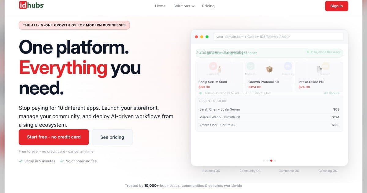 idhubs desafia modelo de integração de software e lança sistema operacional unificado para a era da IA