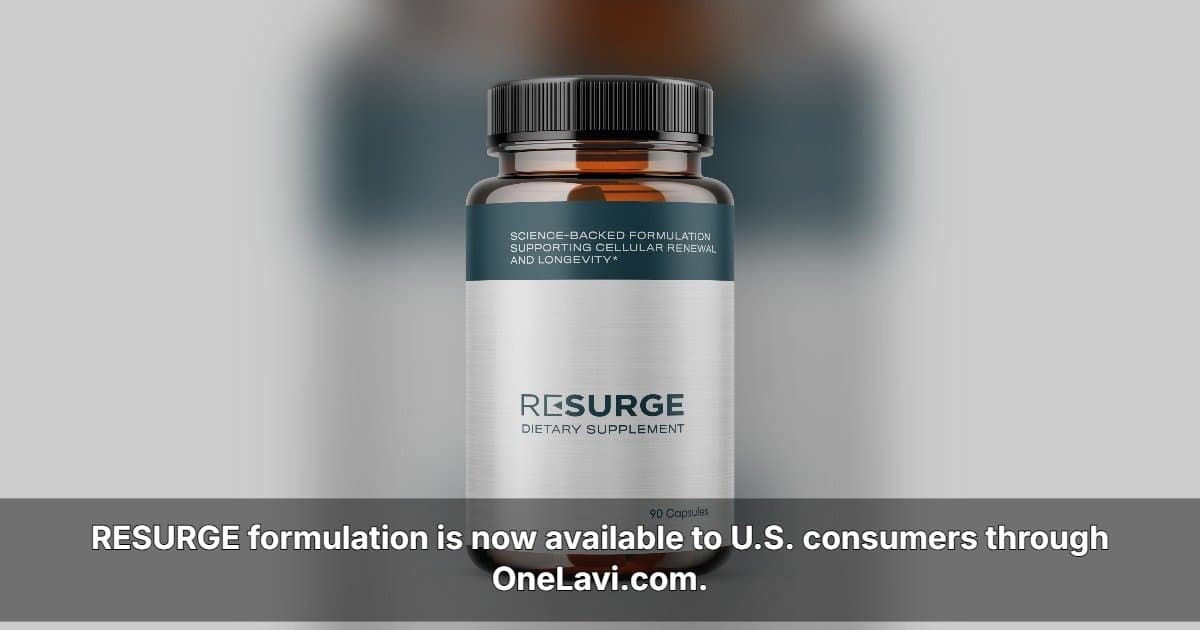 AgeReverse Amplia Alcance no Varejo dos EUA com Lançamento do RESURGE na OneLavi.com