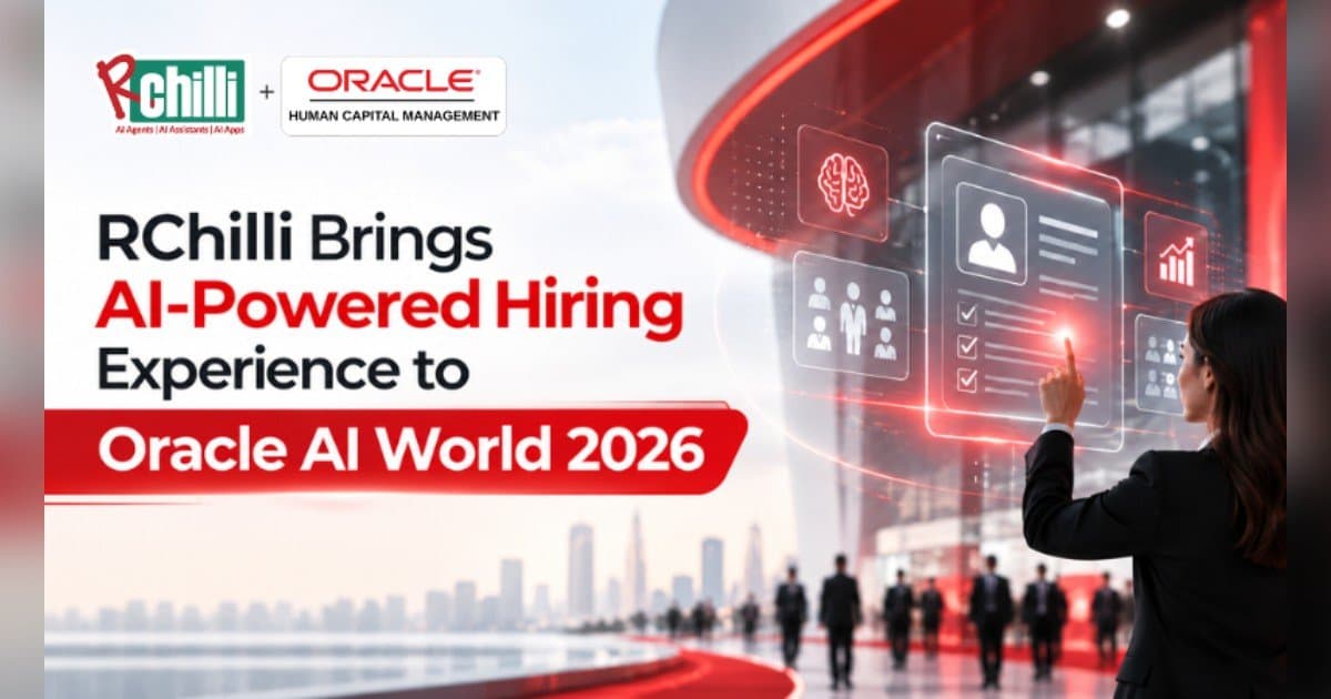RChilli apresentará agentes de recrutamento com IA ao lado do Oracle Fusion Cloud Recruiting no Oracle AI World 2026