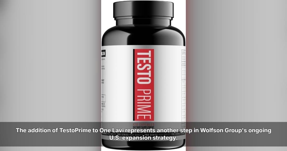 Wolfson Group Expande TestoPrime para OneLavi, Ampliando Alcance no Varejo dos EUA